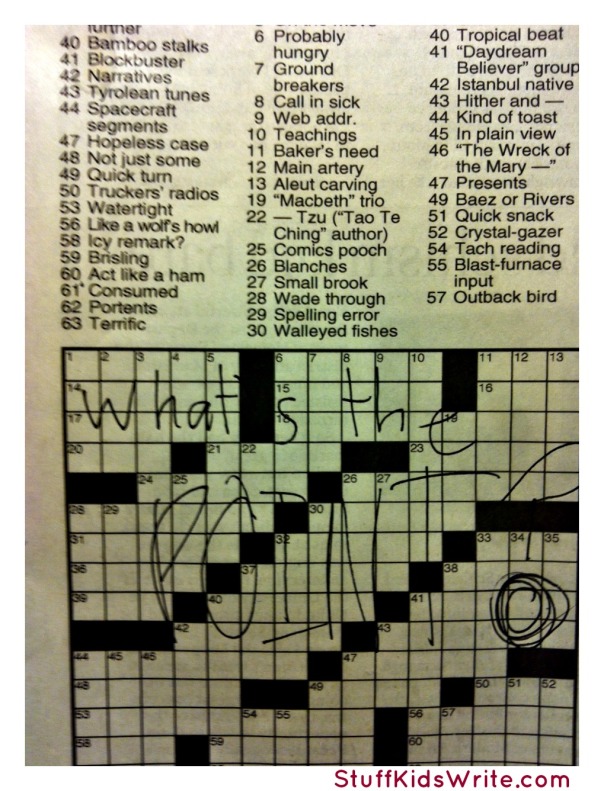 What's the point crossword